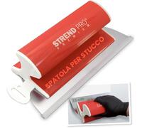 STREND PRO Spatola per Superfici 25 cm PREMIUM con Impugnatura Z | PROFI Set di Spatole per Muro a Secco e Stucchi | Anello in Acciaio Inossidabile Antiruggine 0,3 mm | Spatola Lisciante, per Rasatura