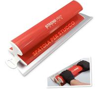 STREND PRO Spatola per Superfici 40 cm PREMIUM con Impugnatura Z | PROFI Set di Spatole per Cartongesso, Stuccatori | Anello in Acciaio Inossidabile Antiruggine 0,3 mm | Spatola Lisciante,per Rasatura