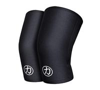 Strength Shop Ginocchiere uomo e donna in neoprene 7 mm, 1 paio (XS), Colore: Nero, ginocchiere palestra IPF approved resistenti agli strappi, ginocchiere powerlifting, ecc.