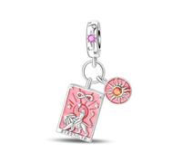 Strength Upright Tarot Charm, Charm for Bracelet, Compatible with Pandora Bracelet Neckalce
