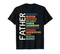 Strength Wisdom Love Inspirational Dad Fathers Day Saying Maglietta