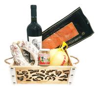 Strenna di Natale SILVER BOX 2 | Cesto Gastronomico Natalizio salumi formaggi