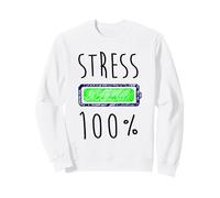 Stress 100% Funny Felpa
