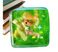 Stress Cube - Seashell Design Slow Rebound Squeeze Toy | Sensory Anti Stress Fidget Boredom Relief Soft for Classroom, Home, Office, Travel, Workplace, Party Easter or Christmas