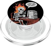 Stress da lavoro Scheletro divertente Spero che questa e-mail ti trovi bene PopSockets PopGrip per MagSafe