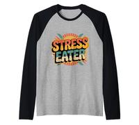 Stress Eater Comfort emotivo per Lo spuntino - Maglia con Maniche Raglan