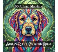 Stress Relief Adult Coloring Book: Animal Mandala