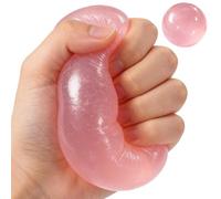 Stress Relief Ball - Slow Rising Squeeze, Soft Calming Sensory Device | Portable Hand Exercise Tool For Home, Office, School, Classroom, Adults, Kids, Teens, Party, Commuting, Travel