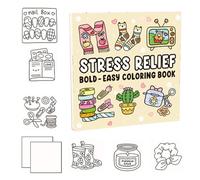 Stress Relief Coloring Book, 48 fogli Animal-Themed Doodle Book, Multifunctional Coloring Note for Men, Women, and Children Perfect for Birthday, Easter Present