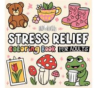 Stress Relief Coloring Book: 52 Relaxing Pages of Bold, Simple & Fun Designs - Perfect for All Ages - Single-Sided to Prevent Bleed-Through