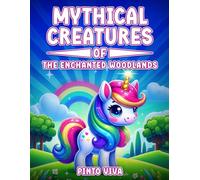 Stress relief Coloring Book for Adults and Kids - Mythical Creatures of the Enchanted Woodlands - with Easy, Simple and Big Designs for Relaxation