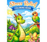 Stress Relief Coloring Book: Screen free activities for Adults and Kids, Simple and Big Designs,