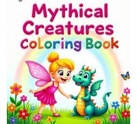 Stress Relief: Mythical Creatures Coloring Book for Boys and Girls: Relax and Unwind with Dragons, Unicorns, Fairies, and More Magical Friends!