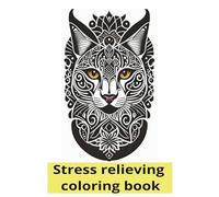 Stress relieving coloring book: 40 images to color