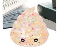 Stress Toy - Glitter Filled Hand Squeeze Ball, Calming Sensory Pressure Gadget with Sturdy Elastic Gel Core, Slow Rebound Relaxation Feature, Ideal for Kids Students Study Break Travel Car Rides