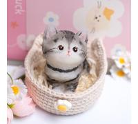 Stressalleviation Compressionsspielzeug für Adulte - Musica di pinze di gatti di rimbalzo lento fatta a mano, giocattolo di punta del dito sensoriale per la paura