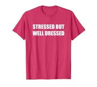 Stressato ma Ben Vestito Maglietta, Uomo, Rosso mélange, L