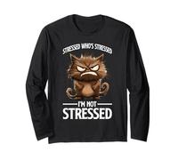 Stressed Who's Stressed I'm Not Stressed Emotion Relief - Maglia a Manica