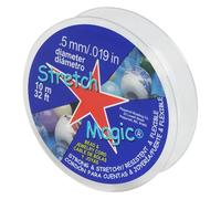 Stretch Magic Cordino elastico per perline - Colore trasparente, 0,5 mm di diametro, 10 metri (32 piedi)