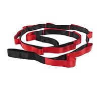 Stretch Strap Cinghia Elastica in Nylon per Yoga e Pilates, Leggera e Resistente, 205 g - Migliora Flessibilità, Supporto per Esercizi, Recupero Infortuni (Rossa)