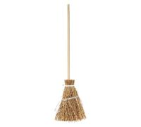 Stretches Broom Halloween Decor - Miniature Witch Prop, Festival Party Accessory | Decorazione Dello Spettacolo Teatrale In Costume Da Costume, Pezzo Di Performance A Tema Magico Con Design Di Paglia