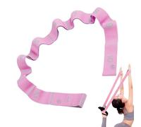 Stretching Strap with Loops - Nylon + Spandex 115 x 5 x 1 cm | Gymnastics Equipment Stretchinğ Bands |10 oops Stretch Sțrap for Flexibility, Home Workout, Esercise, Pilates, Gymnástics, Physical