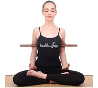 StretchNHeal - Bastone multiuso in legno per correggere la postura, barella posteriore e schiacciare la schiena, bastone da yoga e allenamento per la respirazione come ausilio respiratorio per polmoni