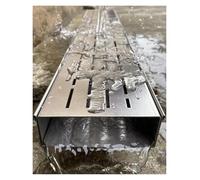 Strettoia per canale in acciaio inox - Coperchi di scarico per esterni in acciaio inox 304, 15 griglie di scarico a pavimento drop-in larghe 20 cm e fognature, per passerelle di balonia del