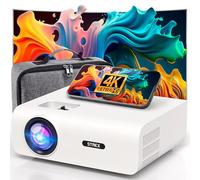 Strex Proiettore - 1080P Full HD - 15000 Lumen - Streaming Wireless - Include Borsa/Schermo di proiezione - WiFi - Bluetooth - Mini proiettore - Proiettore