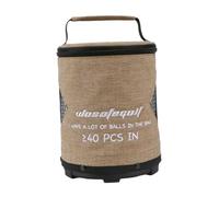 Streysisl Borsa da golf, borsa da golf, borsa da golf con chiusura lampo, borsa cilindrica con grande capacità, portatile, pieghevole, borsa da golf leggera per pallina da f