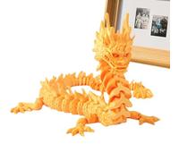 Streysisl Drago stampato in,Drago stampato | Giocattoli stampati Crystal Drago da 13 pollici,Riempitore del cestino di Pasqua, Giocattoli da ufficio esecutivi, Figura di drago flessibile per e