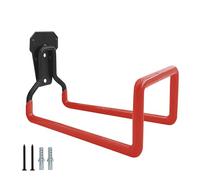Streysisl Ganci per attrezzi per garage, garage e organizer | Gancio in acciaio per montaggio a parete con rivestimento antiscivolo, ganci resistenti per giardino, prato, cortile
