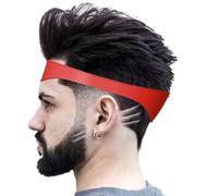 Streysisl Modello da barba per scollatura, linea dei capelli curva in silicone, guida curva per taglio di capelli in silicone per tagli di capelli a casa per rasatura della scollatura e taglio dei