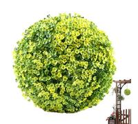 Streysisl Sfera topiaria artificiale, palla topiaria artificiale da piante, palla erbosa, sfera verde Centella, palla topiaria artificiale fatta di piante vive, palla topiaria fatta di piante viventi
