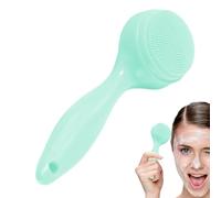 Streysisl Spazzola per il viso in silicone, spazzola manuale per la pulizia del viso, resistente all'acqua, portatile, delicata sulla pelle, ultra morbida, con manico multifunzionale, per una pulizia