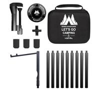 Streysisl Supporto da scrivania per fotocamera, in lega di alluminio, supporto per luce da campeggio, robusto, supporto per lanterna, treppiede da scrivania per cellulare, fotocamera e torcia