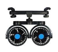 Streysisl Ventilatore per sedile posteriore auto - Ventilatore per sedile auto, di raffreddamento portatile regolabile a doppia ventilazione per bambini, animali domestici, cani e viaggi