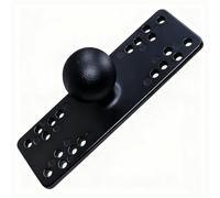 Strg Supporto a sfera da 3,8 cm con piastra rettangolare in lega di alluminio, base universale per dispositivi elettronici con fori AMPS, compatibile con RAM e tutti i bracci a doppia presa da 38 mm