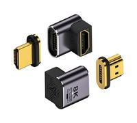 Strhowill Adattatore magnetico HDMI 8K a 60Hz HDMI 2.1 femmina a maschio, supporta 8K a 60Hz/4K a 120Hz per laptop, DVD, TV, monitor, TV, PS5, PS4, Xbox, Switch, PC (retromarcia stereo)