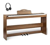 STRICH Pianoforte digitale a 88 tasti, tastiera ponderata con azione a martello, tastiera elettrica con supporto per mobili, altoparlanti 25 W x 2, supporta connessione USB-MIDI/wireless, SDP-300WN