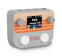 STRICH Pipe Tones Pocket Multi-Effects Processor per chitarra e basso con 10 moduli effetto 125 effetti Looper 40s 100 pattern di batteria Interfaccia audio USB Controllo wireless (Grigio)