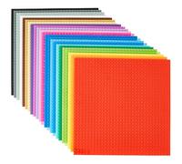 Strictly Briks - Blocchi da Costruzione Classici - Blocchi da Costruzione per Costruire Torri, tavoli e Altro - 25,4 x 25,4 cm - 24 Blocchi da Costruzione in 24 Colori