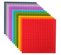 Strictly Briks - classiche basi per costruzioni - 100% compatibili con tutte le principali marche - basi per costruire torri, tavoli e molto altro ancora - 12 colori - 15 x 15 cm
