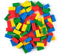 Strictly Briks Kit di base di mattoncini classici blu, verdi, rossi e gialli, 96 pezzi, 2x4 perni, set di gioco creativo per bambini dai 3 anni i