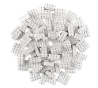 Strictly Briks - set mattoncini classici - 100% compatibile con tutte le principali marche - bianco - 96 pezzi 2x4