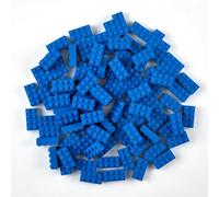 Strictly Briks - set mattoncini classici - 100% compatibile con tutte le principali marche - blu - 96 pezzi 2x4