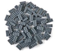 Strictly Briks - set mattoncini classici - 100% compatibile con tutte le principali marche - grigio - 96 pezzi 2x4