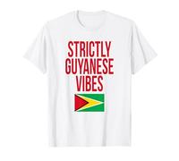 Strictly Guyanese Vibes Guyana Flag jouvert Maglietta