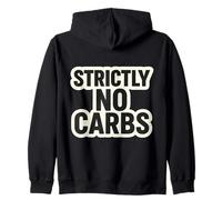 Strictly No Carbs Keto Chetogenico Carnivoro Dieta Mangiatore di Carne Felpa con Cappuccio