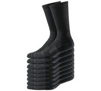 Strideline Premium - Calzini sportivi da uomo, confezione da 8, Uomo, Calzini sportivi di alta qualità., N00354, (confezione da 8) Nero, S/M
